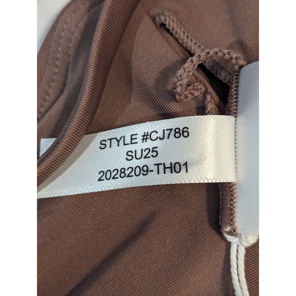 J. Crew Mira Bikini Top Classic Sculpt sz XL Smoky Willow Wood CJ786 NWT - Picture 9 of 16